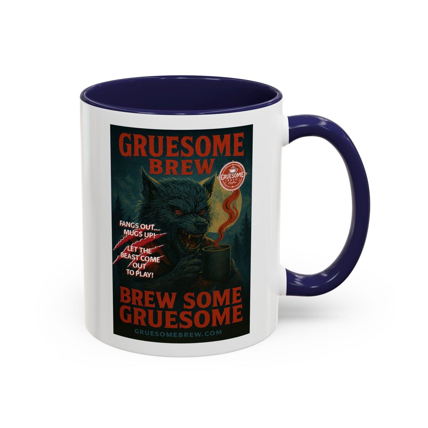 Gruesome Brew Coffee Wolf Mug