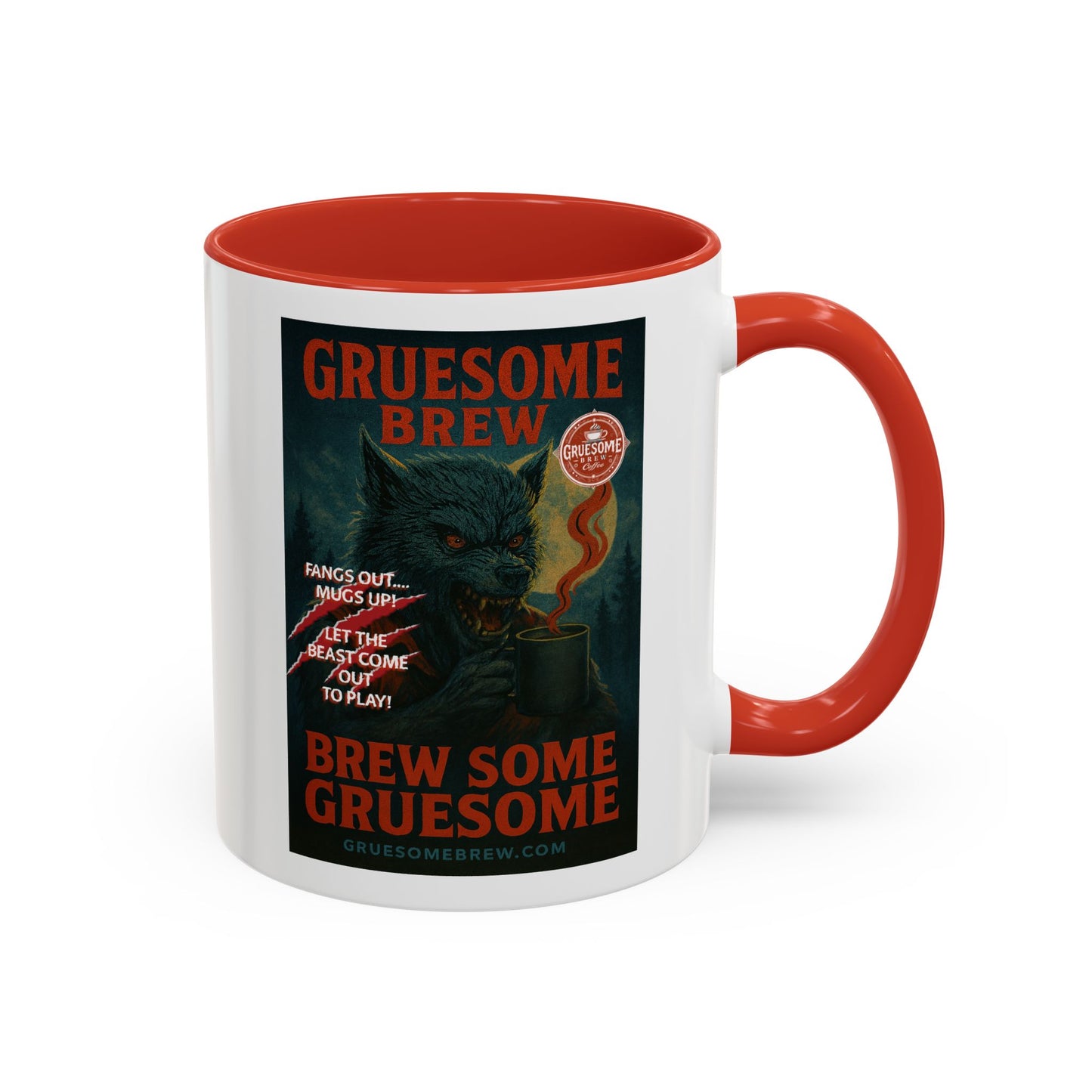 Gruesome Brew Coffee Wolf Mug