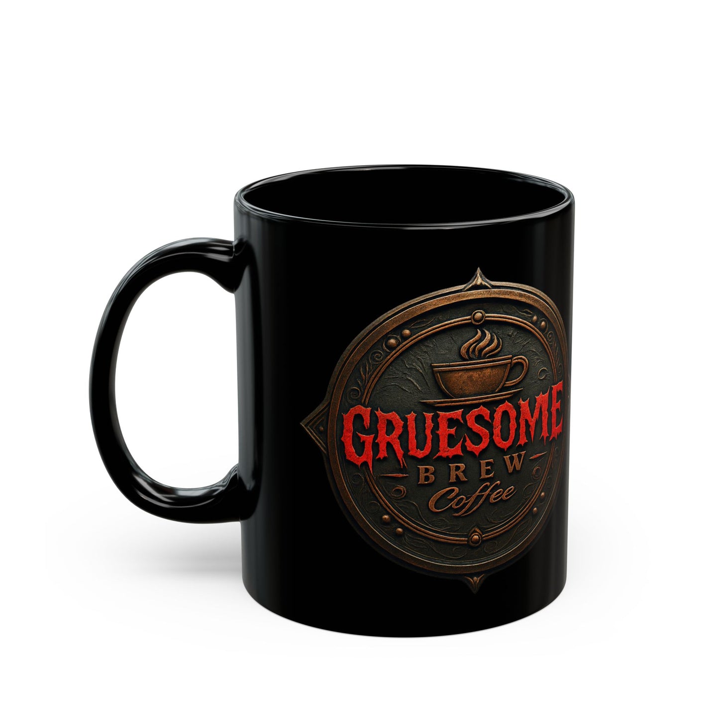 Gruesome Brew Coffee 70's Frankie Mug