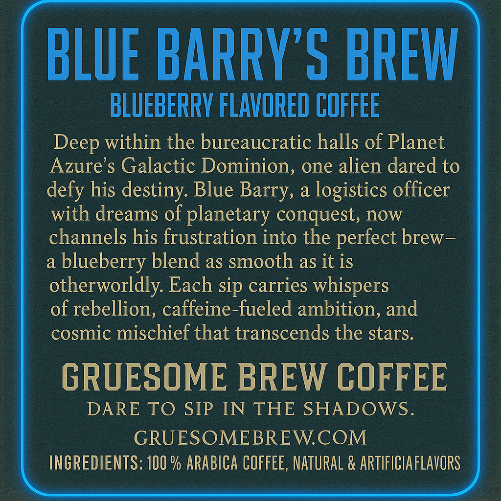 Blue Barry's Brew - Blueberry Coffee