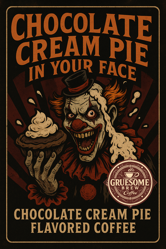 Chocolate Cream Pie in your face