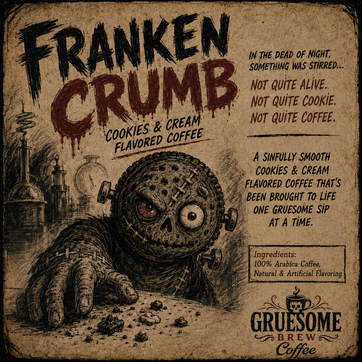 Franken Crumb - Cookies & Cream Flavored Coffee