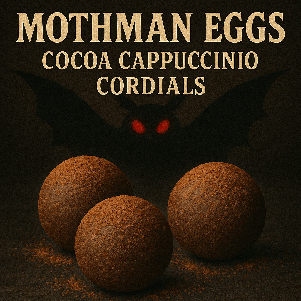 Mothman Eggs: Cocoa Cappuccino Cordials