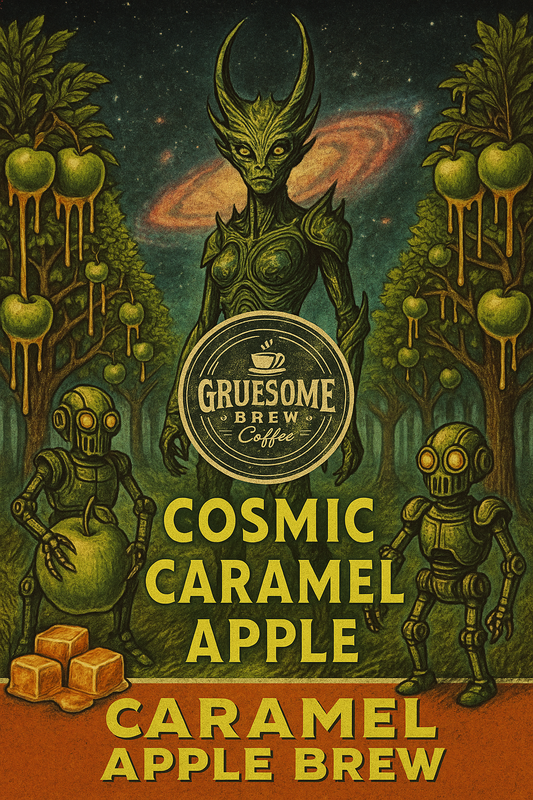 Cosmic Caramel Apple - A galactic Indulgence