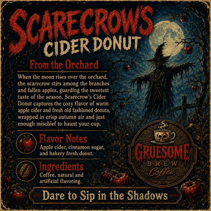 Scarecrow Apple Cider Donut
