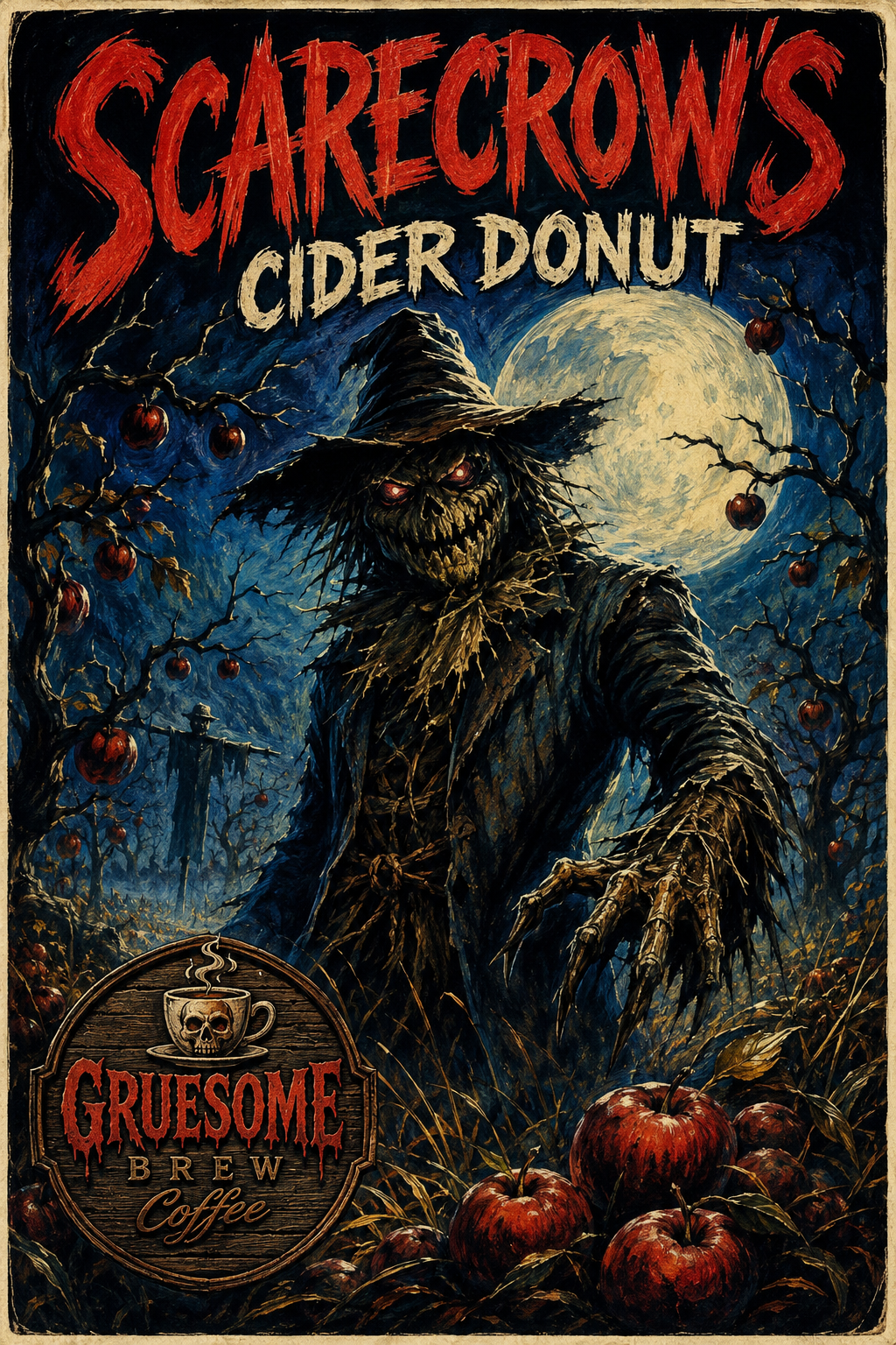 Scarecrow Apple Cider Donut