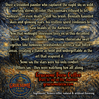 Starry Fright- Blueberry Cheesecake Coffee