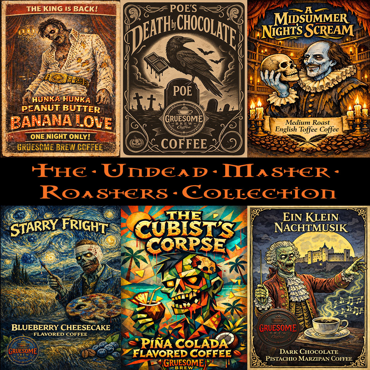 Undead Master Roasts Collection Sampler - 6 Legendary Minds 6 Resurrected Roasts